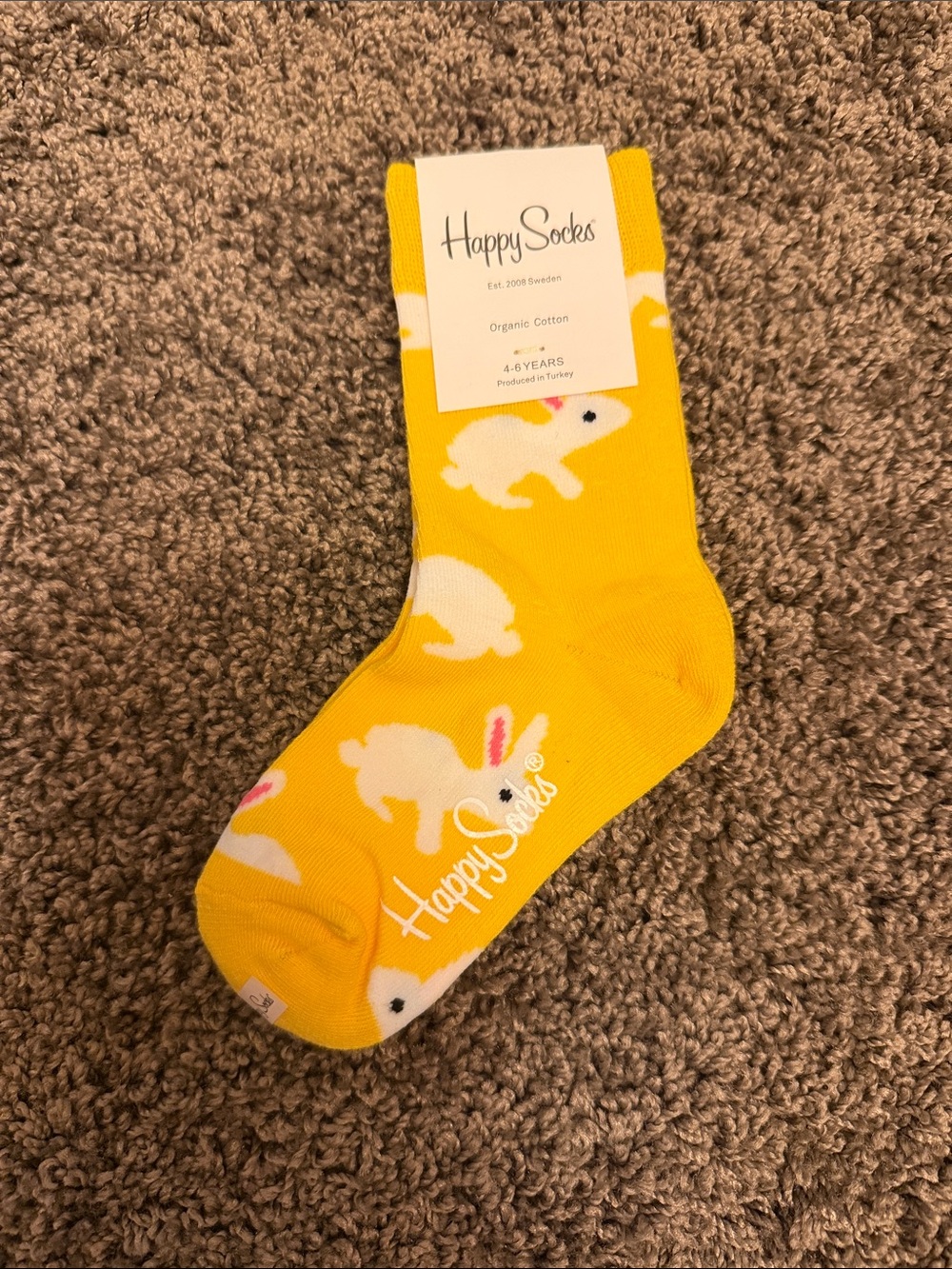 NWT Happy Socks x the Simpsons Bart Simpsons kids socks - 4-6 T